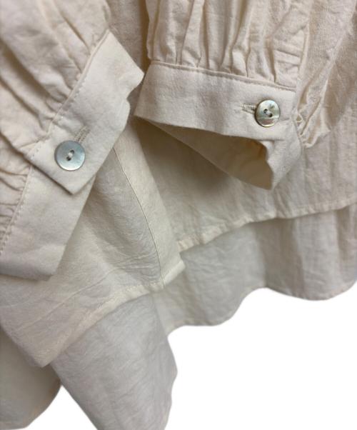 tumugu（ツムグ）tumugu (ツムグ) 長袖ブラウス キナリ サイズ:Fの古着・服飾アイテム