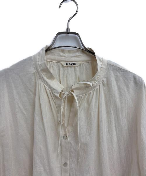 tumugu（ツムグ）tumugu (ツムグ) 長袖ブラウス キナリ サイズ:Fの古着・服飾アイテム