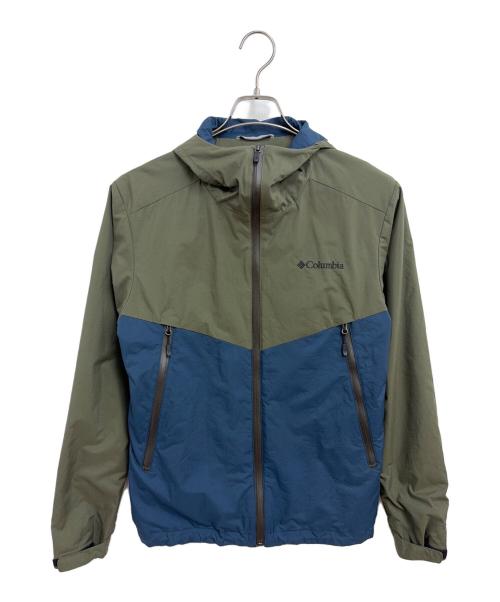 Columbia（コロンビア）Columbia (コロンビア) マウンテンパーカー グリーン×ブルー サイズ:Sの古着・服飾アイテム