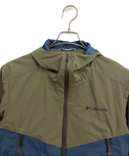 Columbia（コロンビア）Columbia (コロンビア) マウンテンパーカー グリーン×ブルー サイズ:Sの古着・服飾アイテム