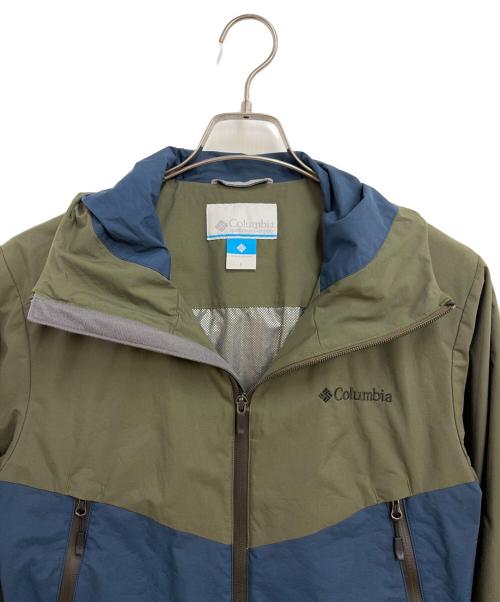 Columbia（コロンビア）Columbia (コロンビア) マウンテンパーカー グリーン×ブルー サイズ:Sの古着・服飾アイテム