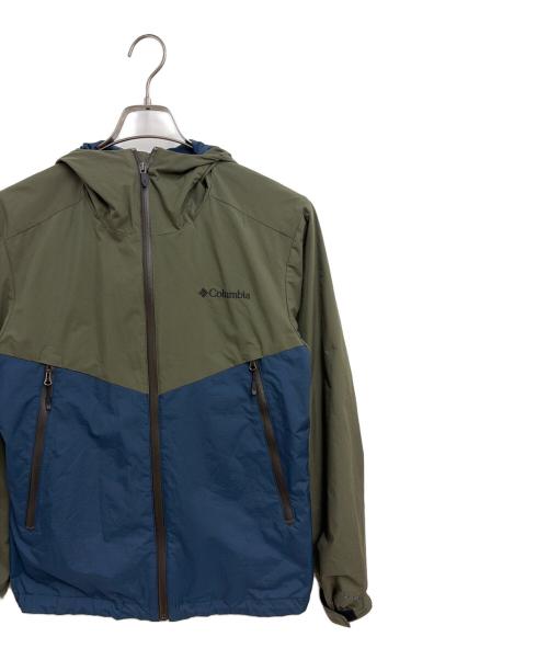 Columbia（コロンビア）Columbia (コロンビア) マウンテンパーカー グリーン×ブルー サイズ:Sの古着・服飾アイテム