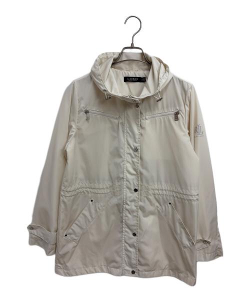 LAUREN RALPH LAUREN（ローレン ラルフ ローレン）LAUREN RALPH LAUREN (ローレン ラルフ ローレン) ナイロンジャケット アイボリー サイズ:Sの古着・服飾アイテム