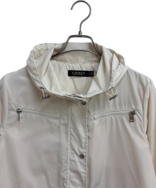 LAUREN RALPH LAUREN（ローレン ラルフ ローレン）LAUREN RALPH LAUREN (ローレン ラルフ ローレン) ナイロンジャケット アイボリー サイズ:Sの古着・服飾アイテム