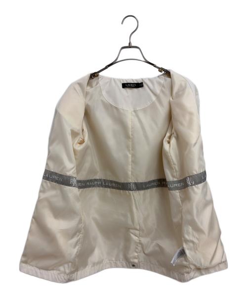 LAUREN RALPH LAUREN（ローレン ラルフ ローレン）LAUREN RALPH LAUREN (ローレン ラルフ ローレン) ナイロンジャケット アイボリー サイズ:Sの古着・服飾アイテム