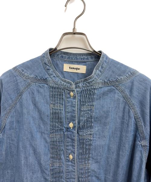 tumugu（ツムグ）tumugu (ツムグ) 長袖シャツ インディゴ サイズ:Fの古着・服飾アイテム
