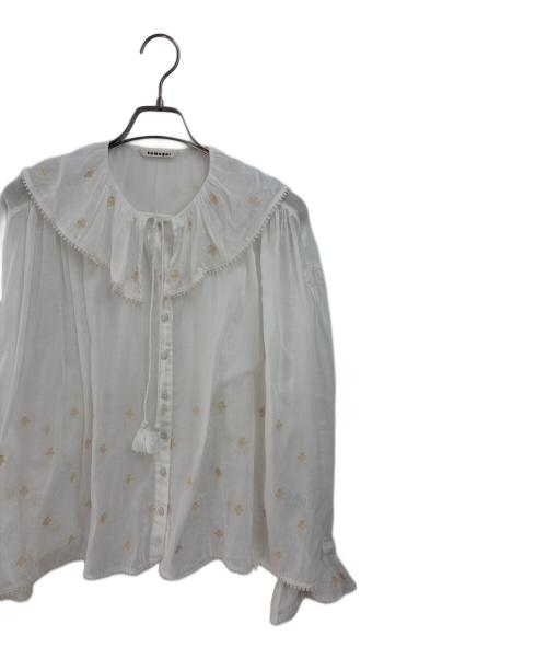 tumugu（ツムグ）tumugu (ツムグ) 長袖ブラウス ホワイト サイズ:Fの古着・服飾アイテム