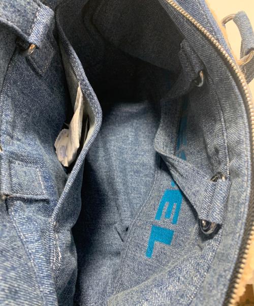 DIESEL（ディーゼル）DIESEL (ディーゼル) ボアトートバッグ ブルー×ベージュ 未使用品の古着・服飾アイテム