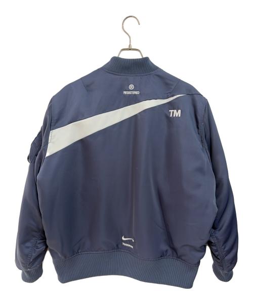 NIKE（ナイキ）NIKE (ナイキ) ボンバージャケット ネイビー×ホワイト サイズ:XXLの古着・服飾アイテム