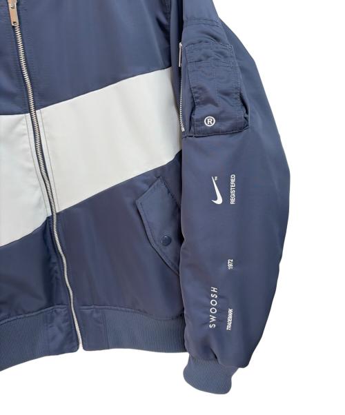NIKE（ナイキ）NIKE (ナイキ) ボンバージャケット ネイビー×ホワイト サイズ:XXLの古着・服飾アイテム