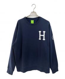 HUF（ハフ）の古着「長袖スウェット」｜ネイビー