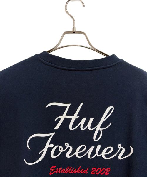 HUF（ハフ）HUF (ハフ) 長袖スウェット ネイビー サイズ:XXLの古着・服飾アイテム