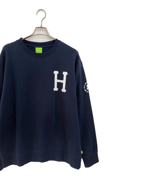 HUF（ハフ）HUF (ハフ) 長袖スウェット ネイビー サイズ:XXLの古着・服飾アイテム