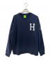 HUF（ハフ）の古着「長袖スウェット」｜ネイビー