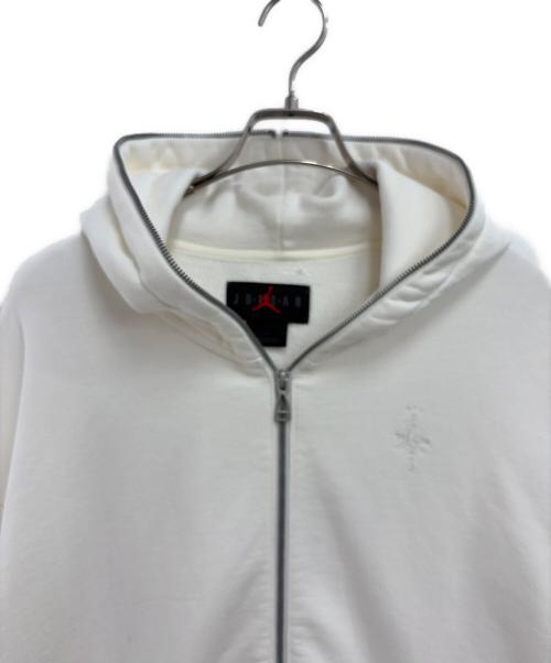 JORDAN（ジョーダン）JORDAN (ジョーダン) Travis Scott (トラヴィススコット) ジップパーカー ホワイト サイズ:Lの古着・服飾アイテム
