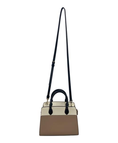 Kate Spade（ケイトスペード）Kate Spade (ケイトスペード) 2WAYショルダーバッグ ベージュ×ホワイトの古着・服飾アイテム