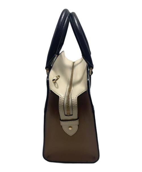 Kate Spade（ケイトスペード）Kate Spade (ケイトスペード) 2WAYショルダーバッグ ベージュ×ホワイトの古着・服飾アイテム