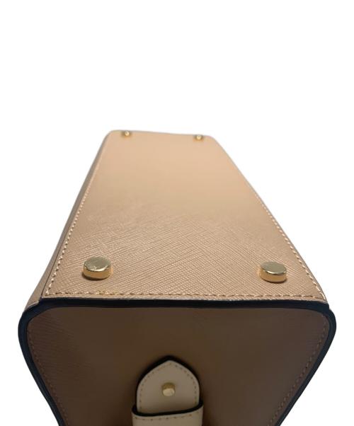 Kate Spade（ケイトスペード）Kate Spade (ケイトスペード) 2WAYショルダーバッグ ベージュ×ホワイトの古着・服飾アイテム