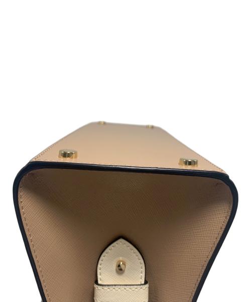 Kate Spade（ケイトスペード）Kate Spade (ケイトスペード) 2WAYショルダーバッグ ベージュ×ホワイトの古着・服飾アイテム