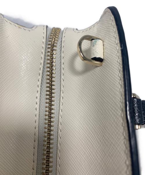 Kate Spade（ケイトスペード）Kate Spade (ケイトスペード) 2WAYショルダーバッグ ベージュ×ホワイトの古着・服飾アイテム