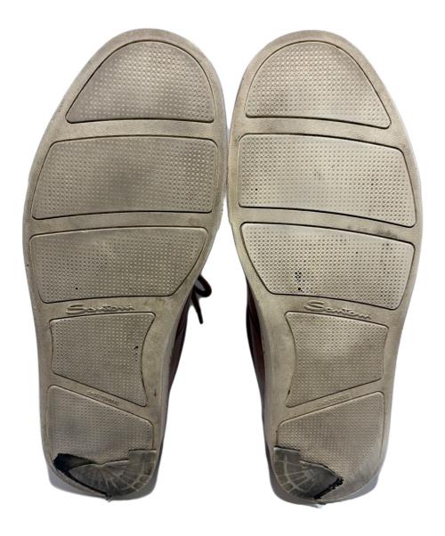 Santoni（サントーニ）Santoni (サントーニ) レザースニーカー ブラウン サイズ:9の古着・服飾アイテム