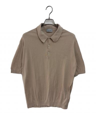 【美品】JOHN SMEDLEY ポロシャツ ベージュ M ジョンスメドレー 中古・古着通販】JOHN SMEDLEY (ジョンスメドレー) ポロシャツ