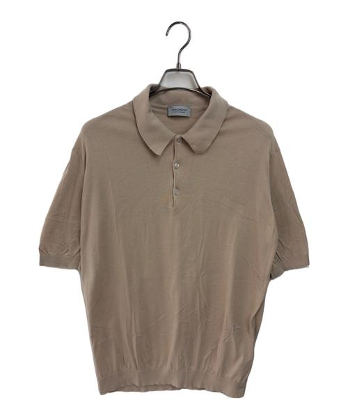 JOHN SMEDLEY（ジョンスメドレー）JOHN SMEDLEY (ジョンスメドレー) ポロシャツ ベージュ サイズ:Lの古着・服飾アイテム