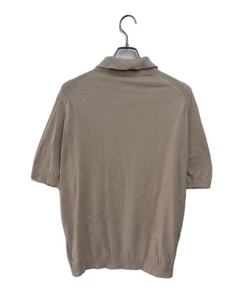 JOHN SMEDLEY（ジョンスメドレー）JOHN SMEDLEY (ジョンスメドレー) ポロシャツ ベージュ サイズ:Lの古着・服飾アイテム