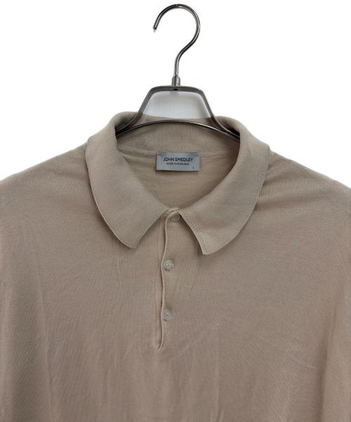 JOHN SMEDLEY（ジョンスメドレー）JOHN SMEDLEY (ジョンスメドレー) ポロシャツ ベージュ サイズ:Lの古着・服飾アイテム