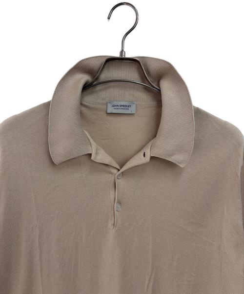 JOHN SMEDLEY（ジョンスメドレー）JOHN SMEDLEY (ジョンスメドレー) ポロシャツ ベージュ サイズ:Lの古着・服飾アイテム