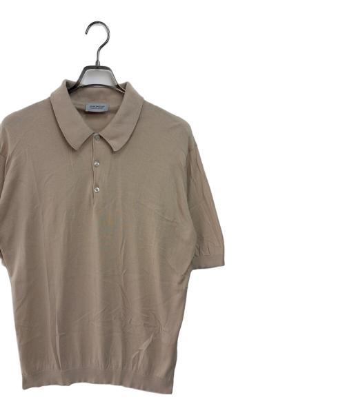 JOHN SMEDLEY（ジョンスメドレー）JOHN SMEDLEY (ジョンスメドレー) ポロシャツ ベージュ サイズ:Lの古着・服飾アイテム