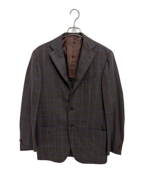 RING JACKET（リングジャケット）RING JACKET (リングジャケット) テーラードジャケット ブラウン サイズ:50の古着・服飾アイテム