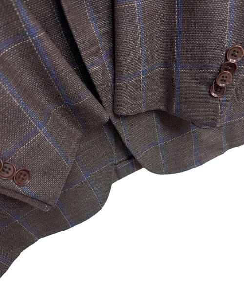 RING JACKET（リングジャケット）RING JACKET (リングジャケット) テーラードジャケット ブラウン サイズ:50の古着・服飾アイテム