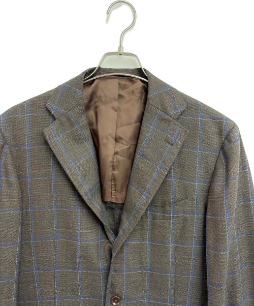 RING JACKET（リングジャケット）RING JACKET (リングジャケット) テーラードジャケット ブラウン サイズ:50の古着・服飾アイテム