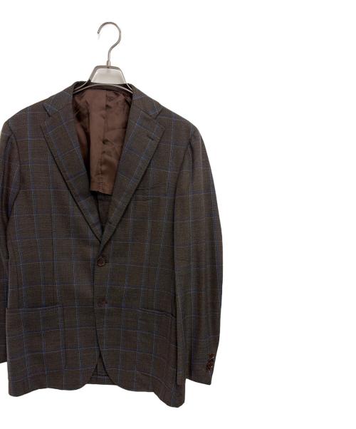 RING JACKET（リングジャケット）RING JACKET (リングジャケット) テーラードジャケット ブラウン サイズ:50の古着・服飾アイテム