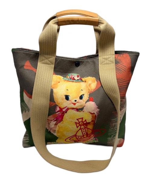 Vivienne Westwood（ヴィヴィアンウエストウッド）Vivienne Westwood (ヴィヴィアンウエストウッド) 2WAYショルダーバッグ オリーブの古着・服飾アイテム