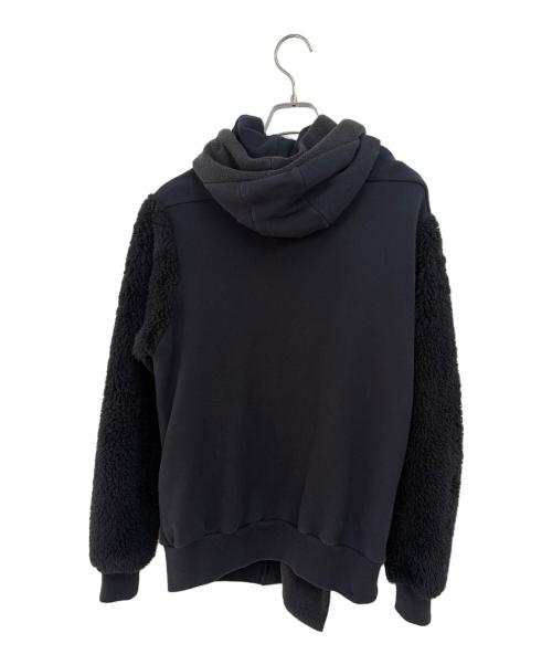gomme（ゴム）gomme (ゴム) 切替Wジップパーカー ブラック サイズ:1の古着・服飾アイテム