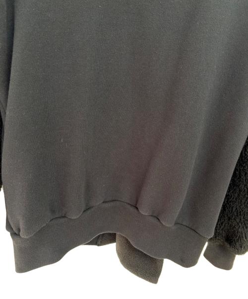 gomme（ゴム）gomme (ゴム) 切替Wジップパーカー ブラック サイズ:1の古着・服飾アイテム