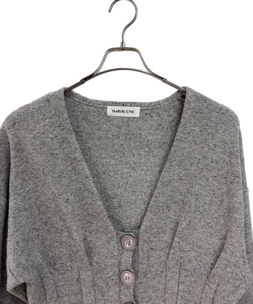 HeRIN.CYE（ヘリンドットサイ）HeRIN.CYE (ヘリンドットサイ) ニットカーディガン グレー サイズ:Fの古着・服飾アイテム