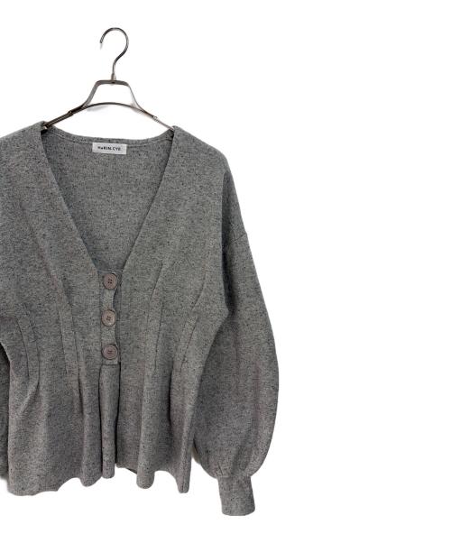 HeRIN.CYE（ヘリンドットサイ）HeRIN.CYE (ヘリンドットサイ) ニットカーディガン グレー サイズ:Fの古着・服飾アイテム