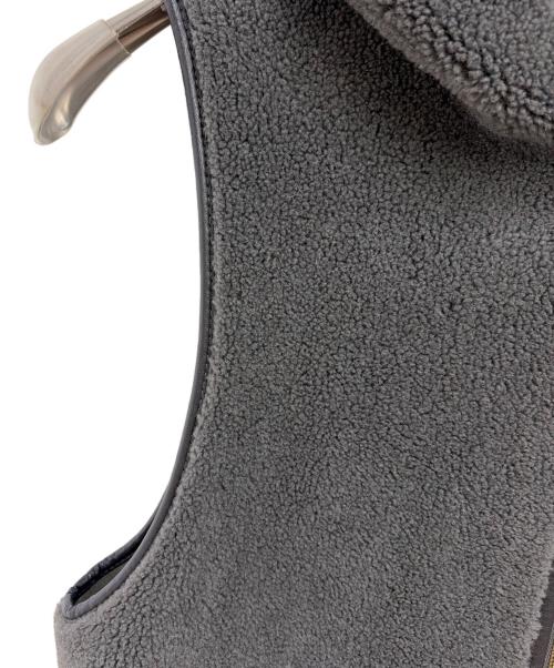 Risley（リズレー）Risley (リズレー) リバーシブルロングベスト グレー サイズ:Fの古着・服飾アイテム