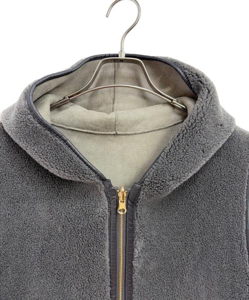 Risley（リズレー）Risley (リズレー) リバーシブルロングベスト グレー サイズ:Fの古着・服飾アイテム