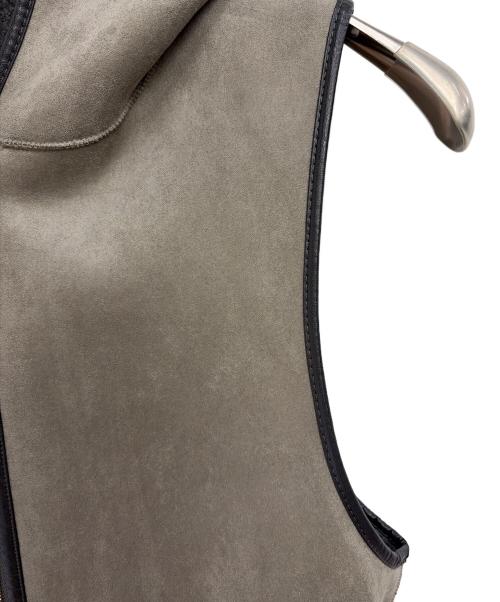 Risley（リズレー）Risley (リズレー) リバーシブルロングベスト グレー サイズ:Fの古着・服飾アイテム