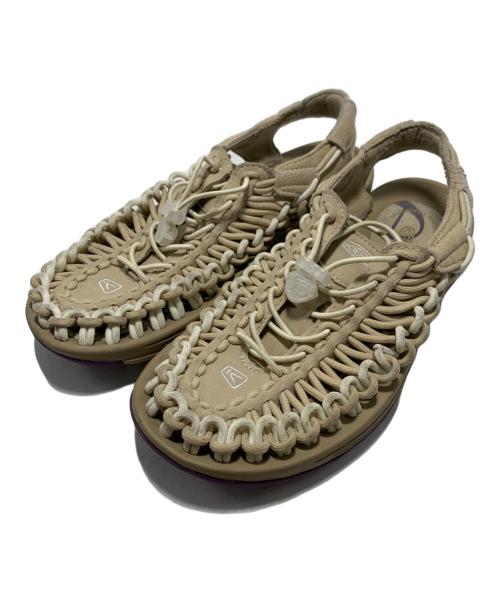 KEEN（キーン）KEEN (キーン) アウトドアサンダル カーキ×パープル サイズ:24cmの古着・服飾アイテム