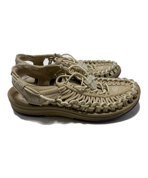 KEEN（キーン）KEEN (キーン) アウトドアサンダル カーキ×パープル サイズ:24cmの古着・服飾アイテム