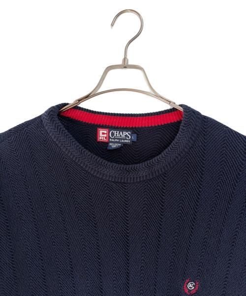 CHAPS RALPH LAUREN（チャップス ラルフローレン）CHAPS RALPH LAUREN (チャップス ラルフローレン) セーター ネイビー サイズ:Lの古着・服飾アイテム