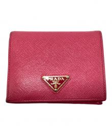 PRADA（プラダ）の古着「2つ折り財布」｜ショッキングピンク