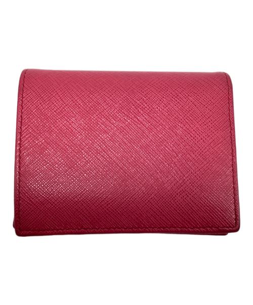 PRADA（プラダ）PRADA (プラダ) 2つ折り財布 ショッキングピンクの古着・服飾アイテム