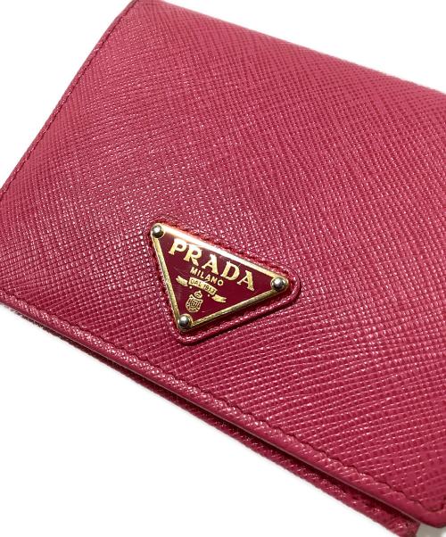 PRADA（プラダ）PRADA (プラダ) 2つ折り財布 ショッキングピンクの古着・服飾アイテム