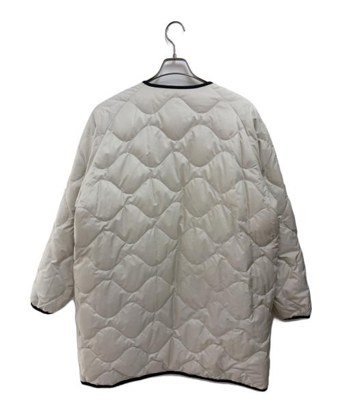 nanamica（ナナミカ）nanamica (ナナミカ) ダウンコート ホワイト/ベージュ サイズ:Sの古着・服飾アイテム